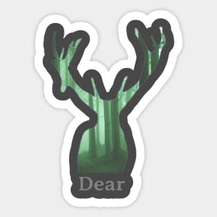 Dear deer Sticker